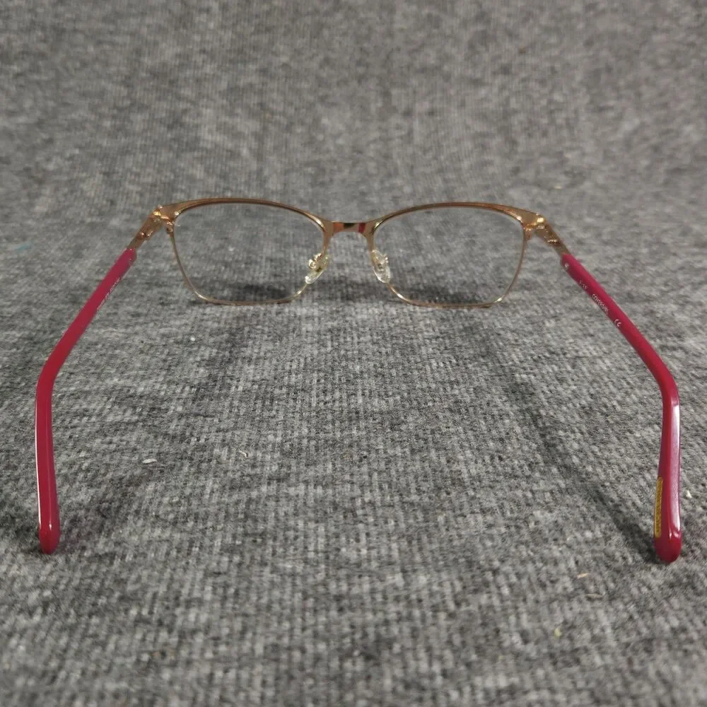 CoverGirl Eyeglasses Frames Only Women Pink Gold CG4005 076 Cat Eye 55-17-140